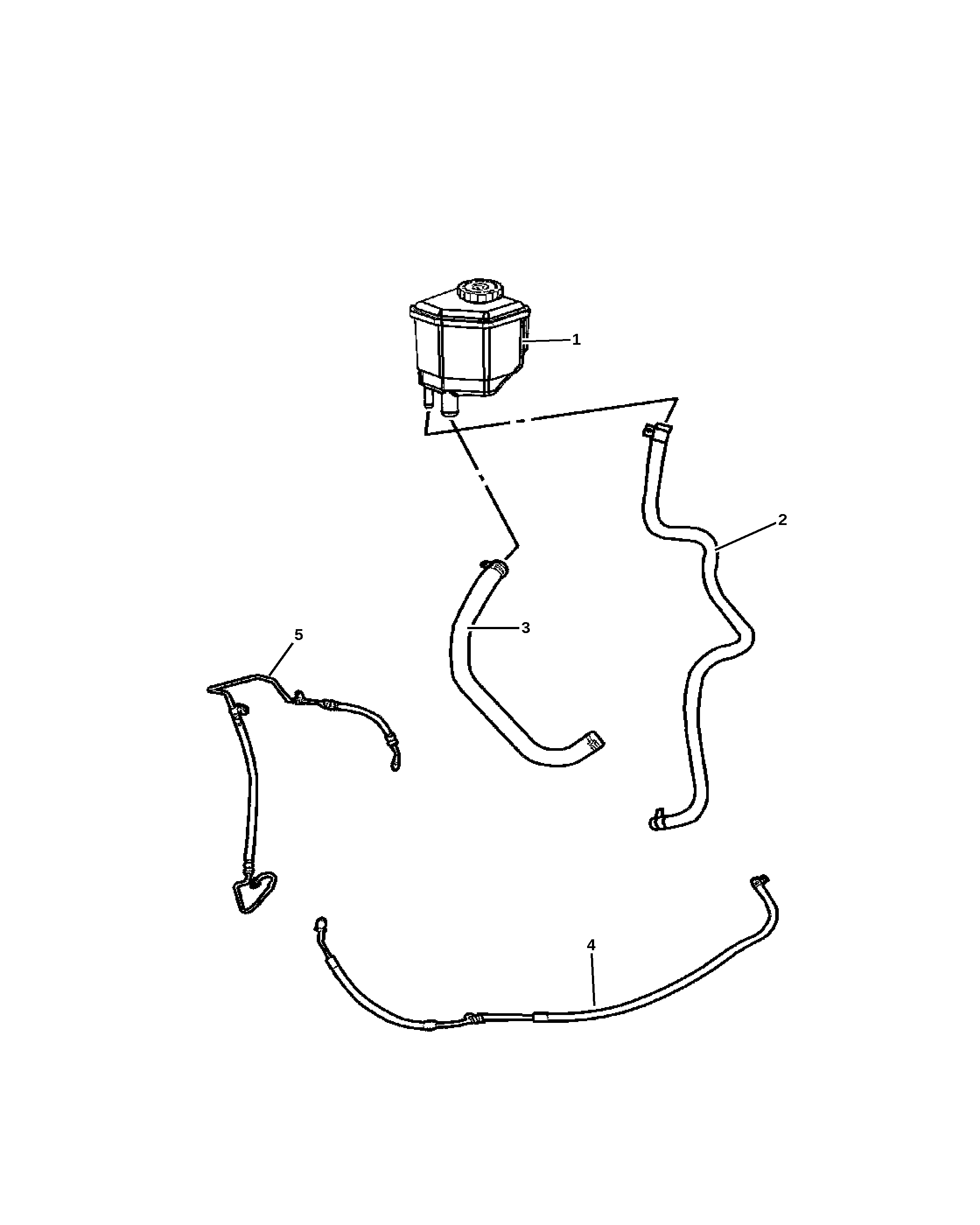 RESERVOIR, POWER STEERING PUMP