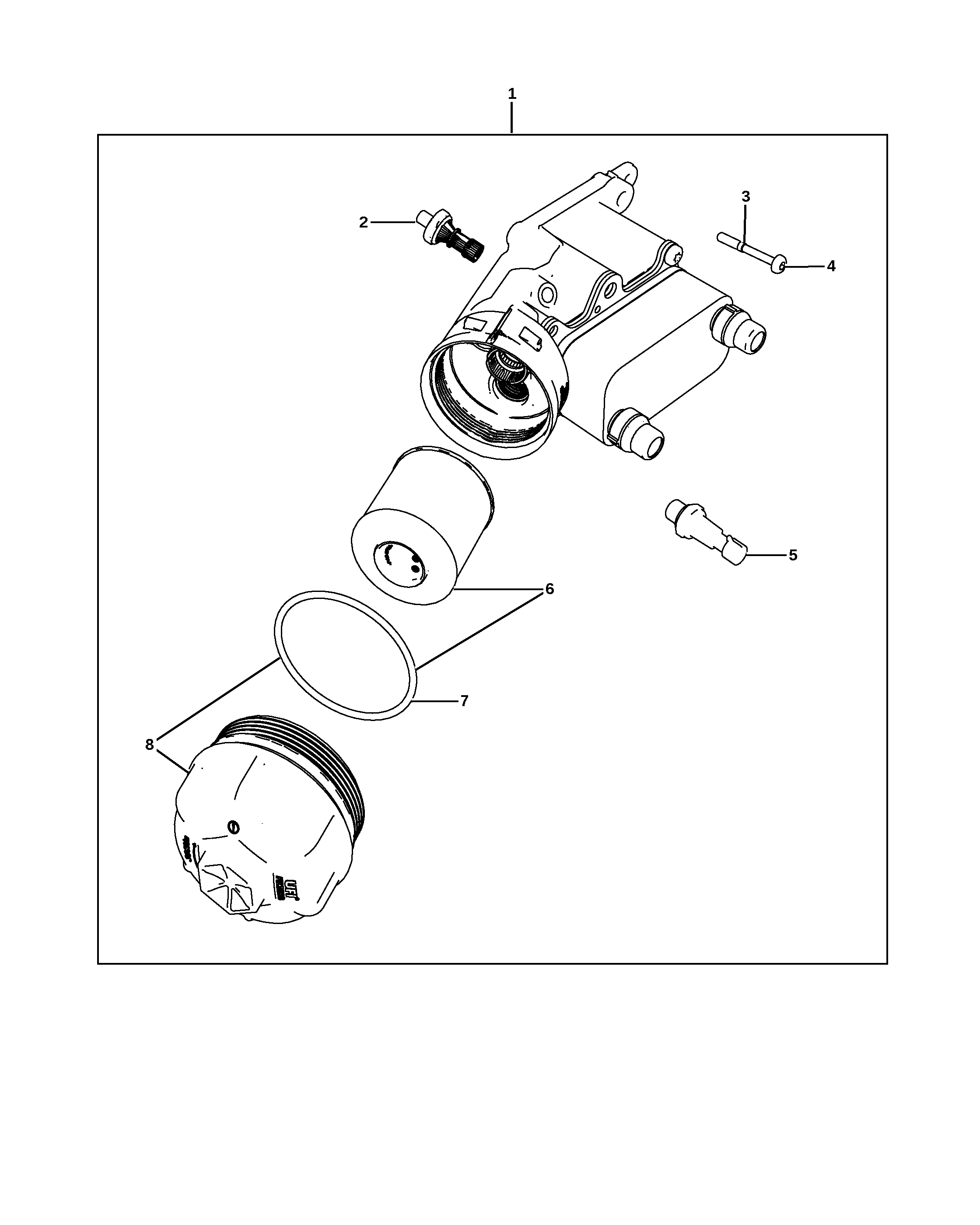 O-RING, capac filtru ulei