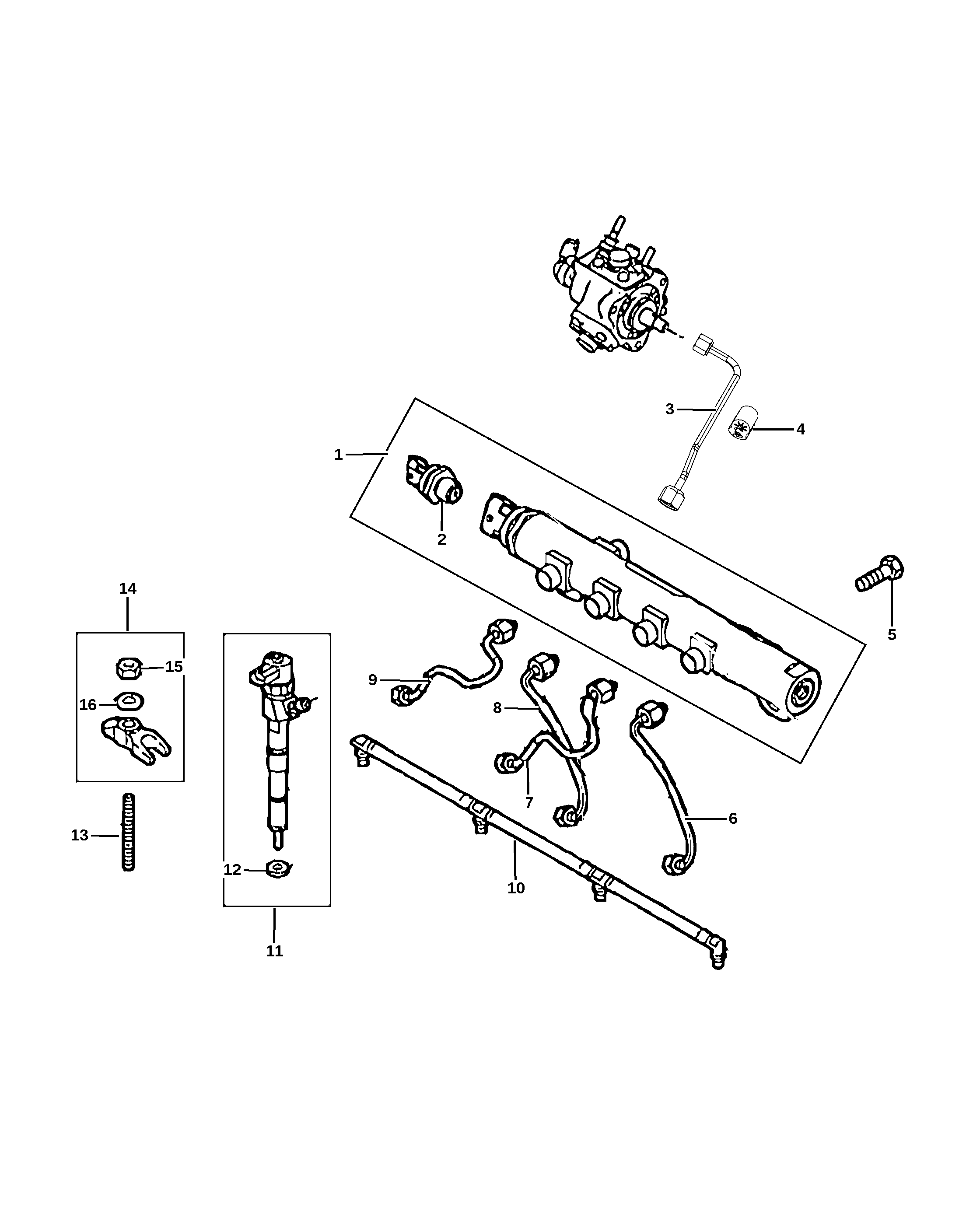 Garnitură injector combustibil