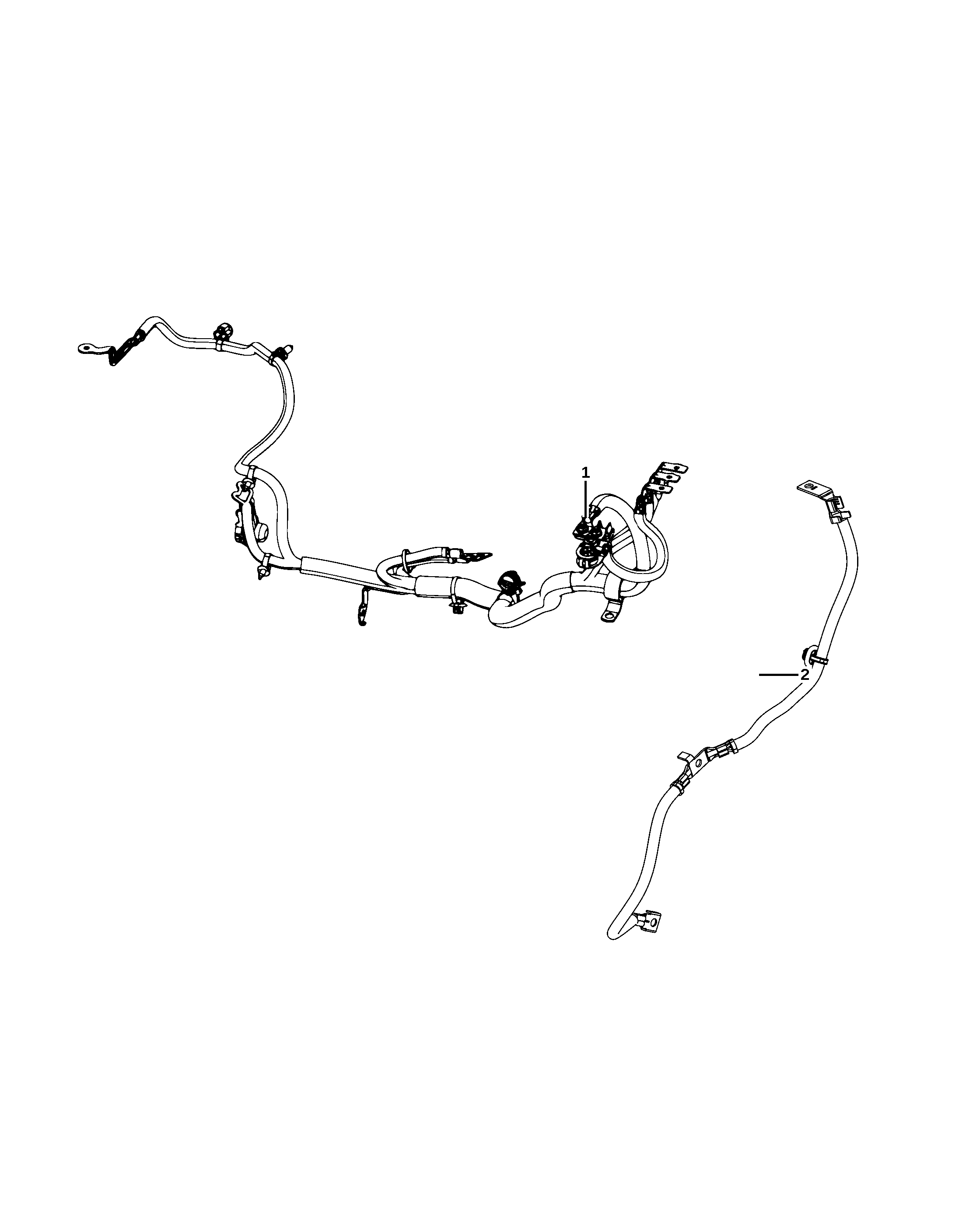 BRACKET, BATTERY WIRING