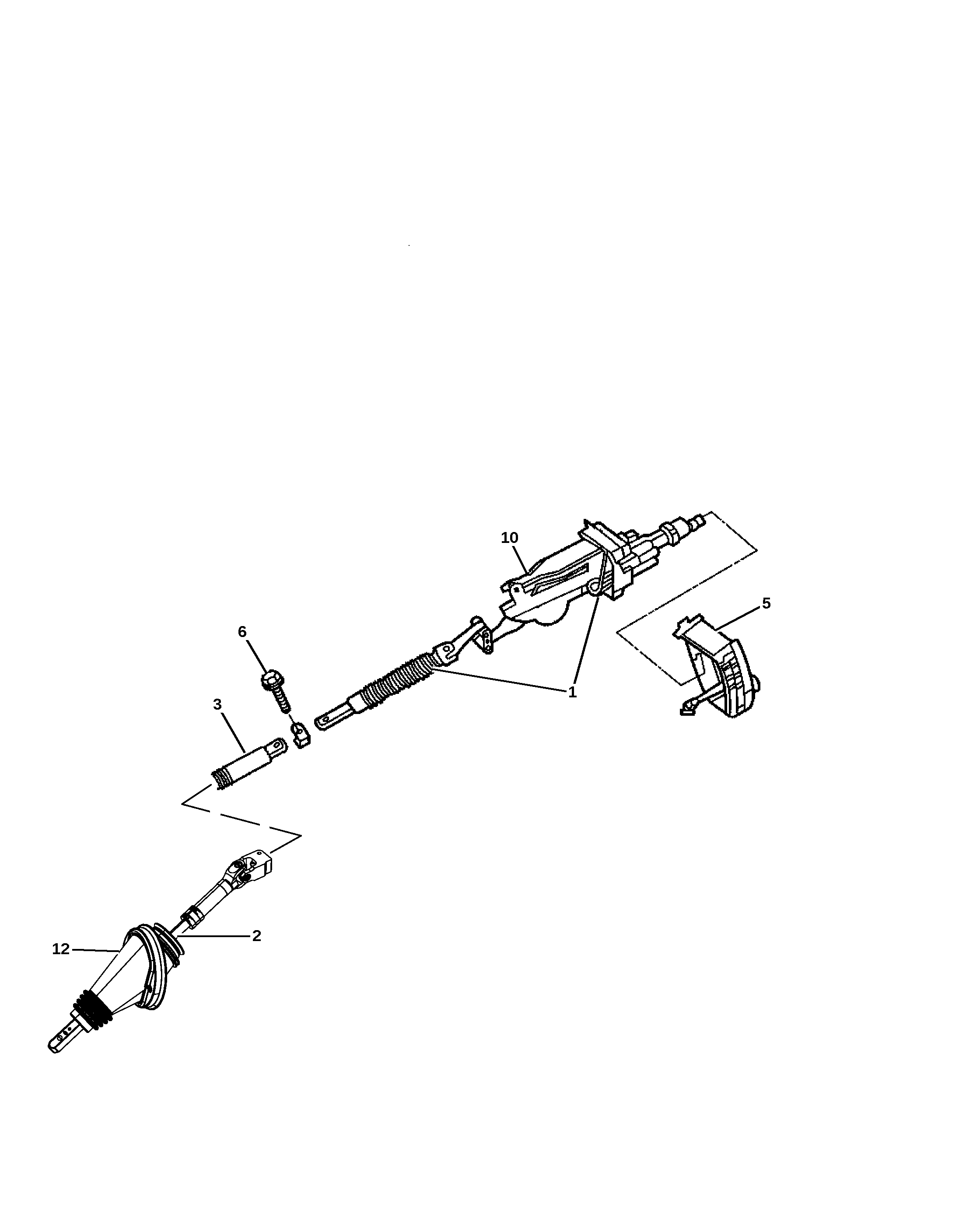COUPLING PACKAGE, STEERING COLUMN