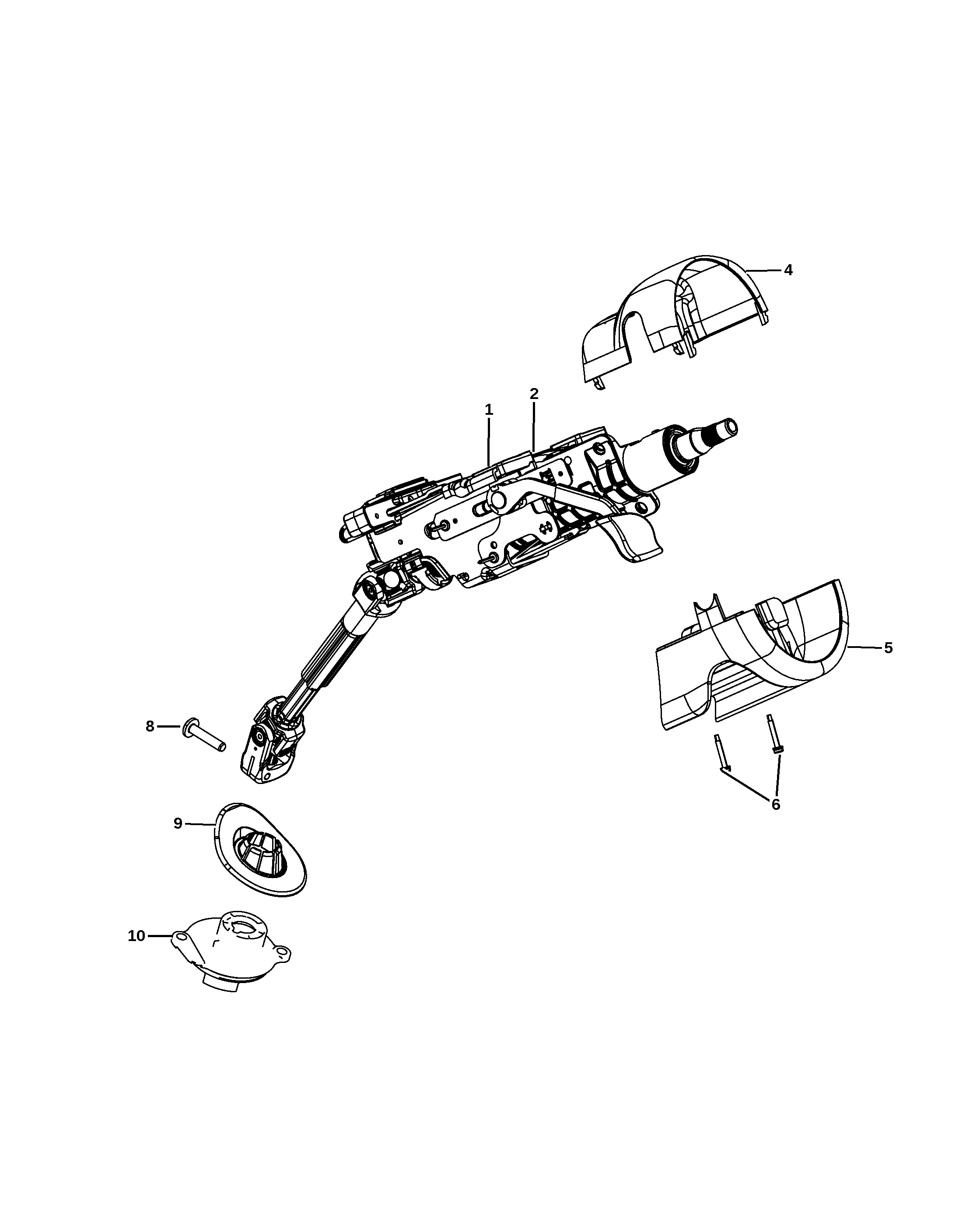 NUT AND WASHER, HEX LOCK CONED WASHER M8X1.25 STEERING COLUMN TO INSTRUMENT PANEL