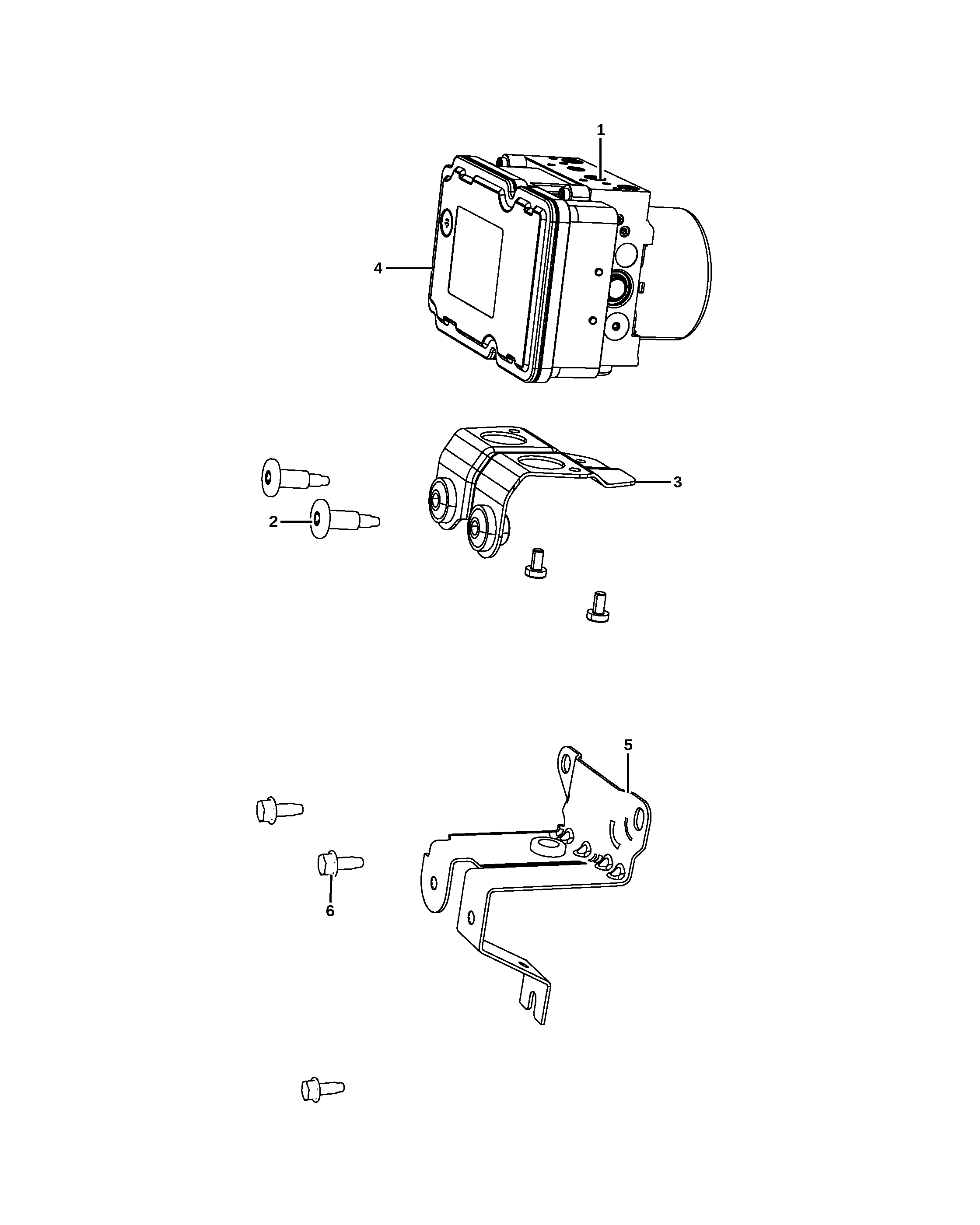 Kit izolator unitate control ABS