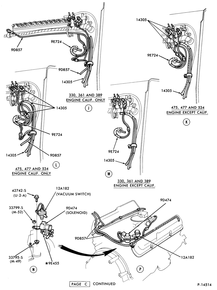 BATTERY CARRIERS-(1980/81)-L-LN-LNT-LT-LTS600/900-8 cyl.-Page C