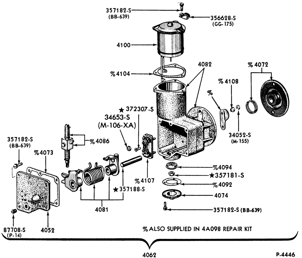 SHIFT SYSTEM-(1980/85)-electric-Eaton-w/rear shocks-B-C-F-L-