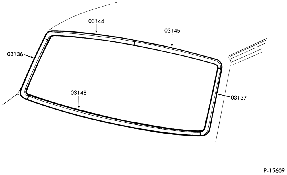CONSOLE, DASH, WINDSHIELD-Windshield mouldings-F-FT600/900