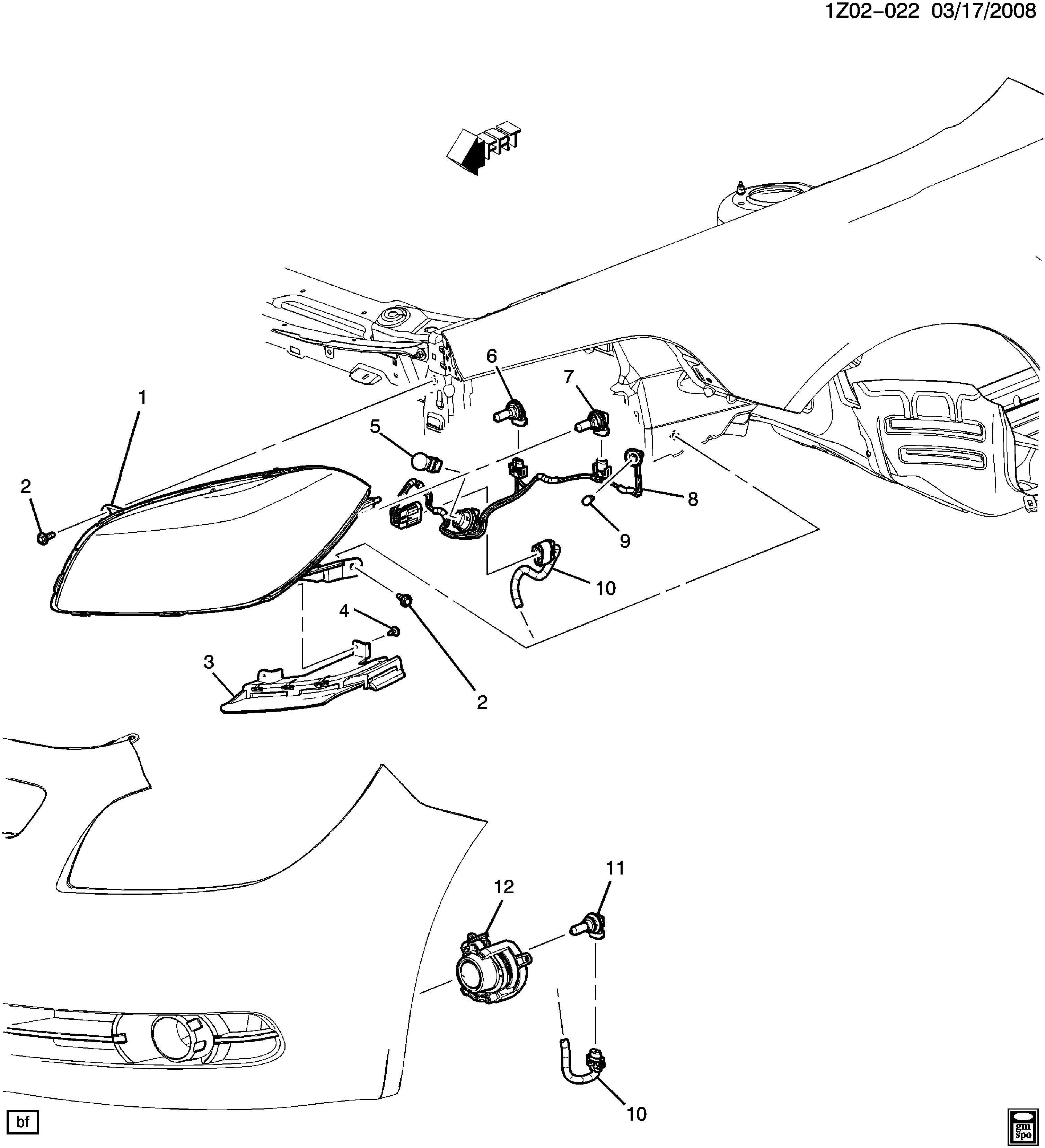 شمعة امامي يمين