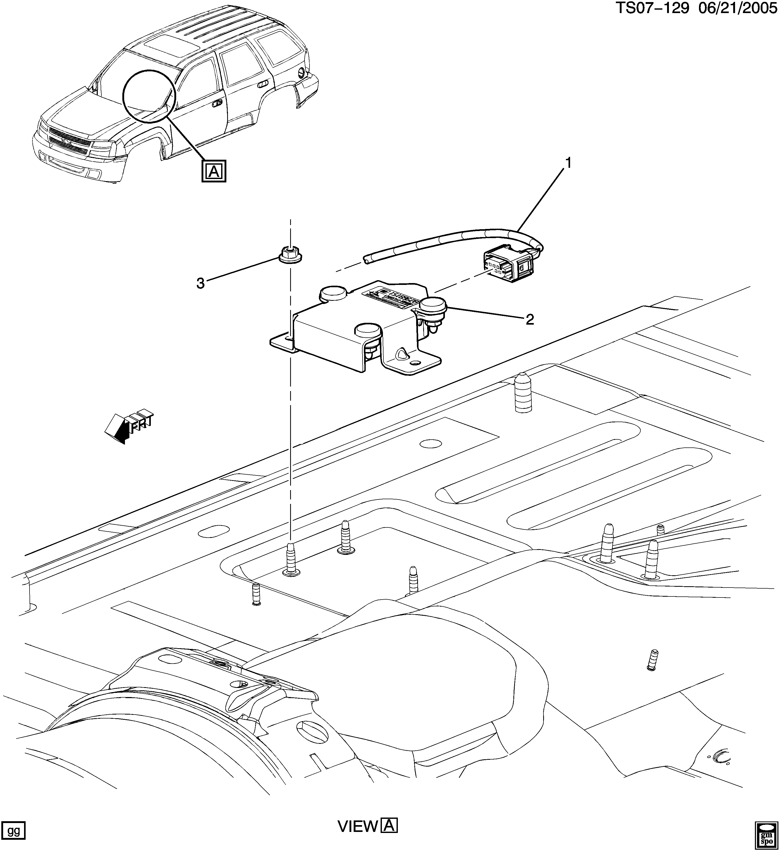 CONTROL SUSPENSIE/SENZOR ELECTRONIC DE YAW — GMC Envoy (2WD) exc Denali (2008 - 2008)