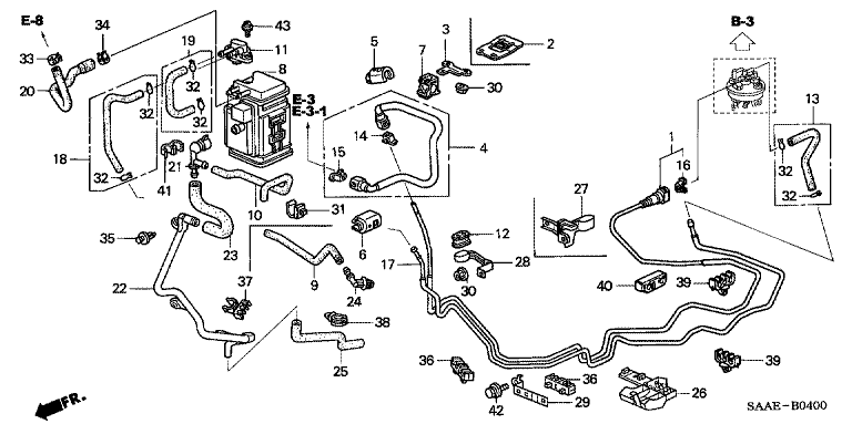 Fuel tube set