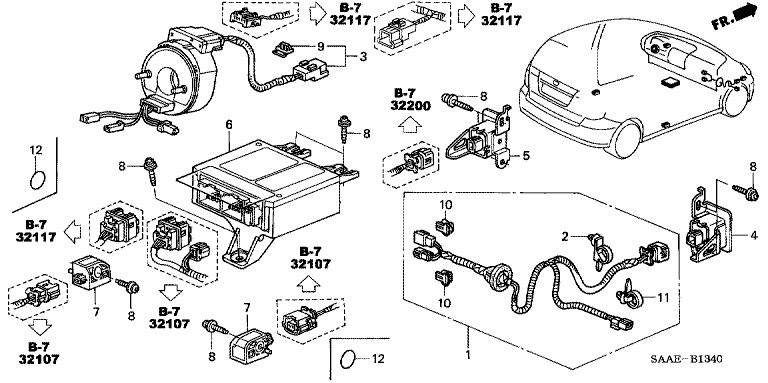 SUB CORD, SATELLITE SENSOR