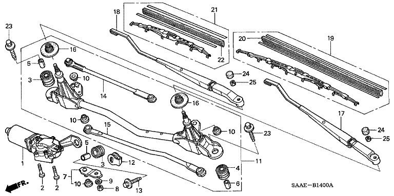 Wiper drive motor