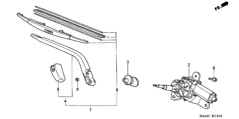 Wiper blade rubber