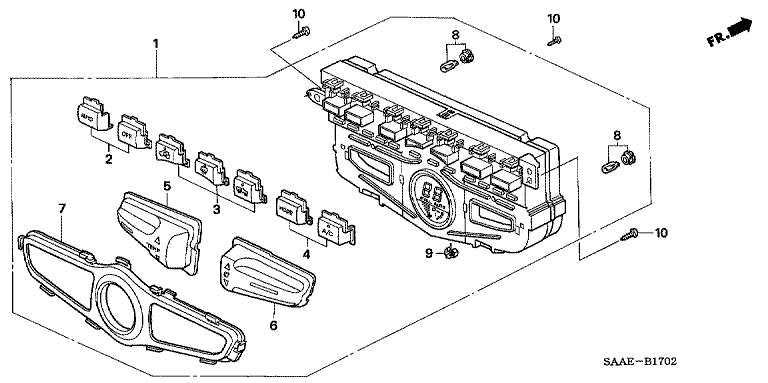 Heater control panel