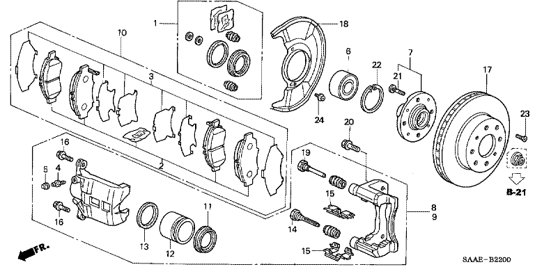 Brake caliper repair kit