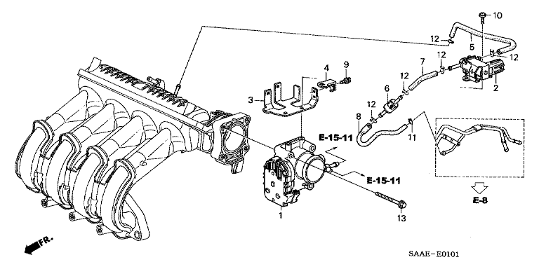 THROTTLE BODY ASSY.,ELECTRONIC CONTROL