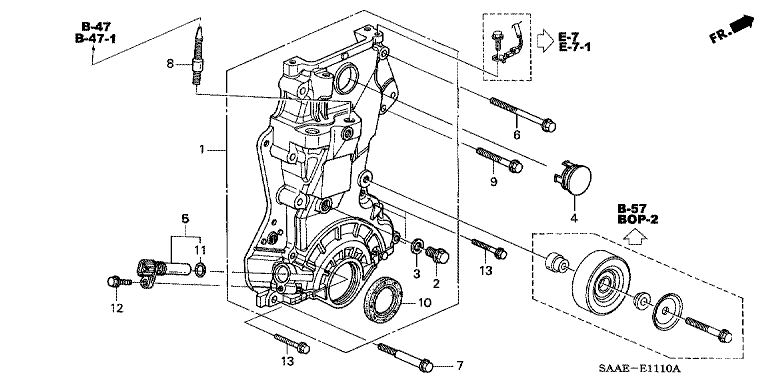 Timing chain housing