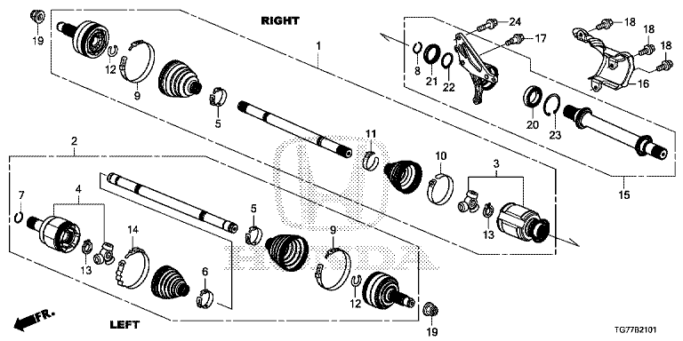FRONT DRIVESHAFT(2)