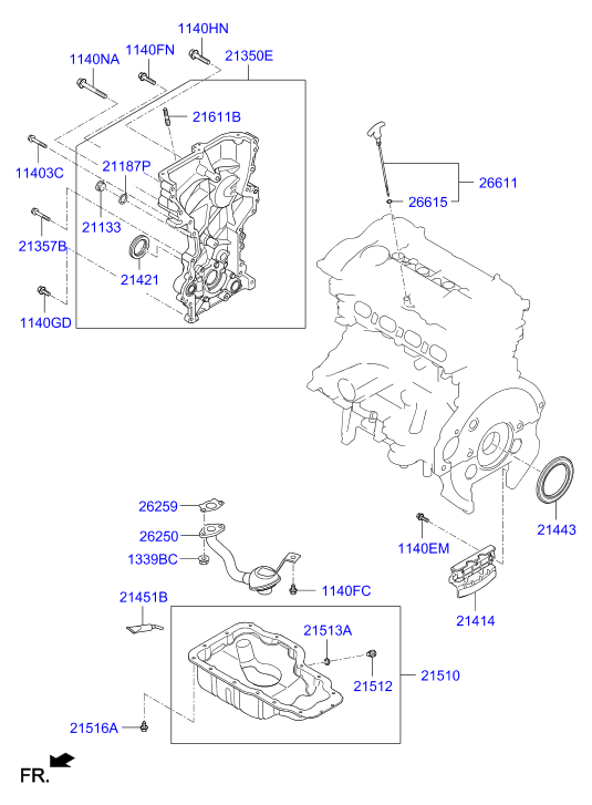 COVER ASSY-TIMING CHAIN & OIL PUMP