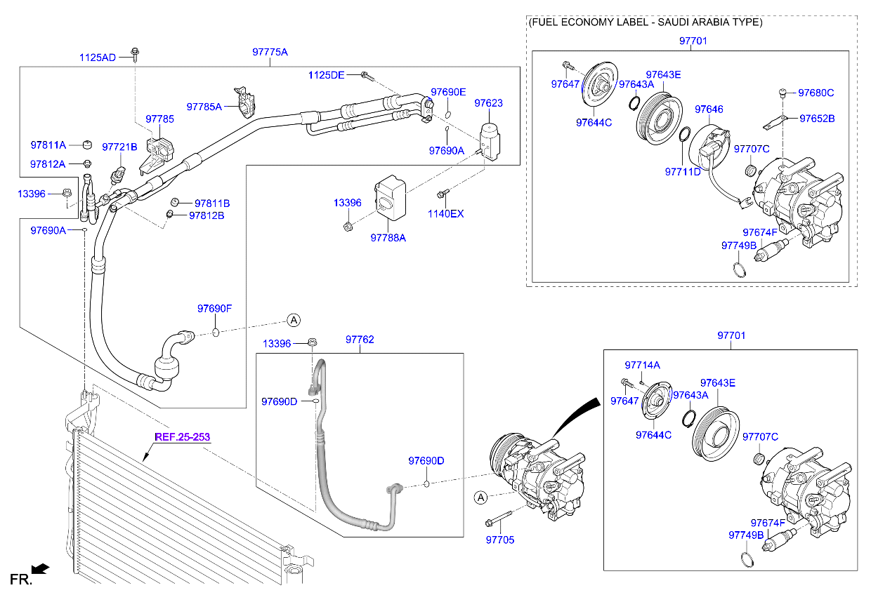 KIA Cadenza 2020 A/C Valve 97626C3000