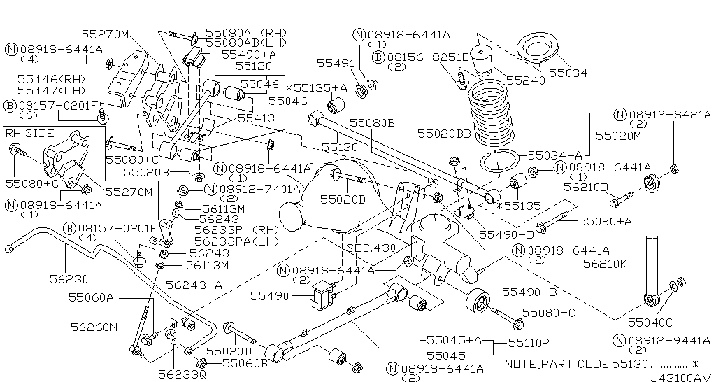 Pathfinder R50 Engine Terminal V/Estab Tras Nissan Pathfinder R50 96/04 H&Q