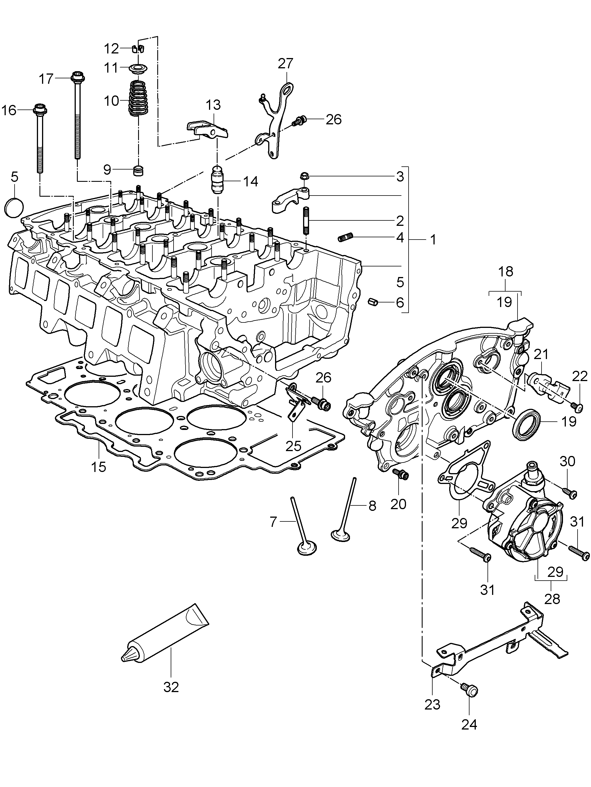 Mânecă Porsche Cayenne Cayenne, cod 00004320446