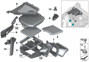 Microfiltru/piese carcasă