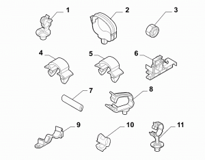 CABLE SET FIXINGS 