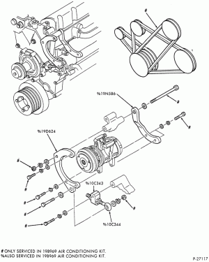 AIR CONDITIONING-(dlr. instl. (1989)-6 cyl. 401 (6.6L) & 476 (7.8L) diesel-F600/800