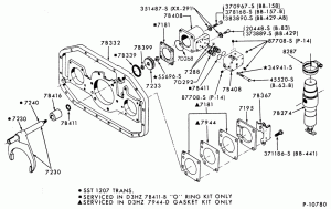 INTERNAL PARTS-TRANSMISSION (MAIN) - 10 speed - Fuller RT6610 - counter shaft brake-FT800/900