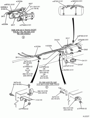 BRAKE SYSTEMS-Air brake system - rear frame tubing - front end tubing - Page E-F-FT700/900
