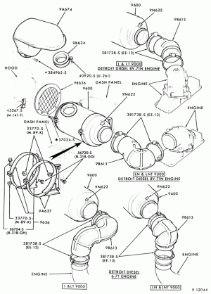DETROIT 8V-71-(dry type) L-LN-LNT-LT900- (8V-71N)