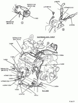 DISTRIBUTOR AND IGNITION SYSTEM-Engine wiring - 8 cyl. 7.0L MFI LPG - Page A