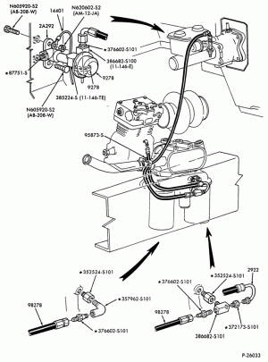 DISTRIBUTOR AND IGNITION SYSTEM-Engine warning system (oil pressure) - 6 cyl. 6.6L and 7.8L diesel