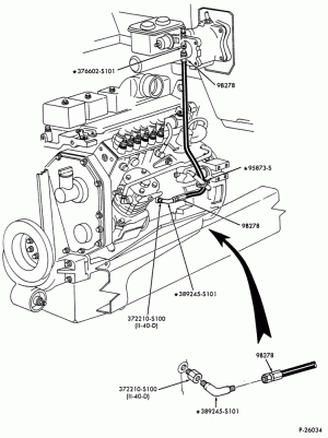 DISTRIBUTOR AND IGNITION SYSTEM-Engine warning system (oil pressure) - 6 cyl. FD-1060 diesel