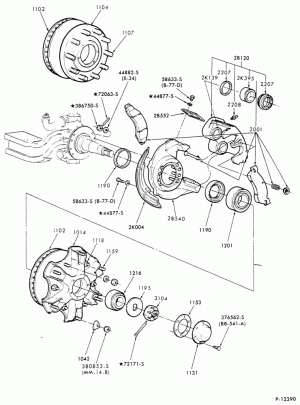 BRAKE WHEEL CYLINDERS-Front disc brake - 16M, 18M and 20M axles-F-FT600/900