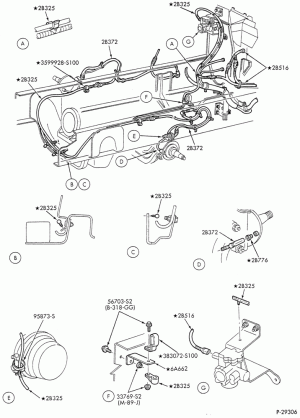 ELECTRICAL SYSTEMS-Frame wiring - front - w/ABS-F-FT700/900