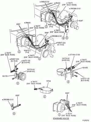 HEATERS-Heater hose installation - 8 cyl. 6.1L & 7.0L-F-FT600/900