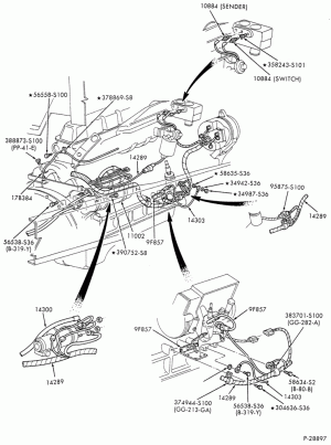 DISTRIBUTOR AND IGNITION SYSTEM-Engine wiring - 6 cyl. 6.6L and 7.8L diesel