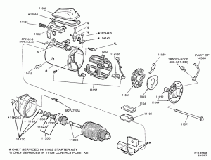 DISTRIBUTOR AND IGNITION SYSTEM-Starter and drive asy. - Ford positive engagement