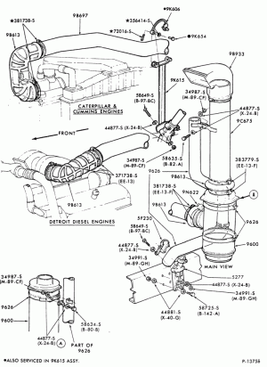 DETROIT 6V-92-(dry type) CL-CLT900-frame mounted (Donaldson)