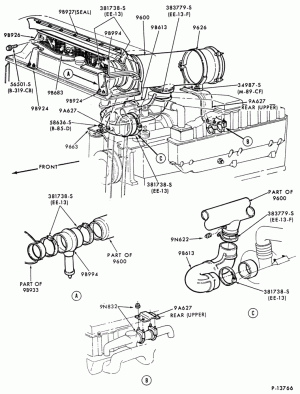 CUMMINS NH, NHC, NTC, PT-(dry type) CL-CLT900- (NTC-290, NTC-350)-engine mounted (Donaldson)