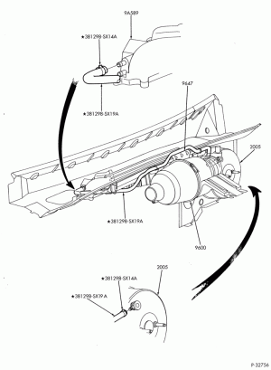 8 CYL. 4.6L & 5.4L-Engine vacuum system - 5.4L - E250/350