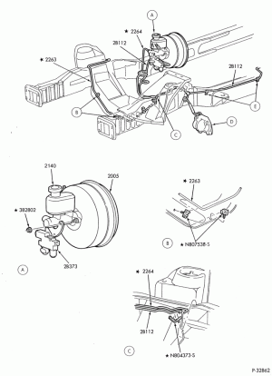 BRAKES-Brake system - rear anti-lock only - Page A-E150/350