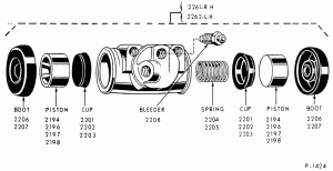 BRAKE WHEEL CYLINDERS-Rear brake cylinder-typical-F-FT600/900
