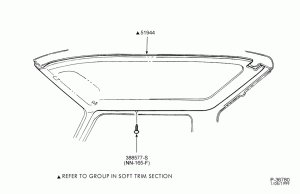 SOFT, INTERIOR TRIM-Roof trim panel-F-FT600/800