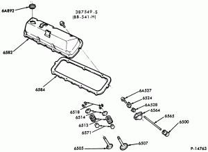 8 CYL. 6.1L AND 7.0L (370 AND 429 C.I.D.) GAS-VALVES, PUSHRODS, ROCKER ARM COVER