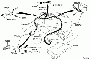 AIR CONDITIONING-Air conditioning vacuum hoses - 8 cyl. 6.1L and 7.0L gas-F-FT600/900
