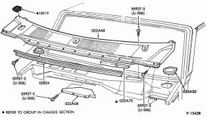 CONSOLE, DASH, WINDSHIELD-Vent (upper)-F-FT600/900