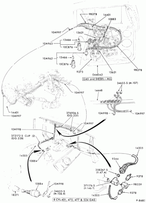 ENGINE WARNING SYSTEM-Engine warning system-oil pressure and water temperature (passenger compartment)- - Page B