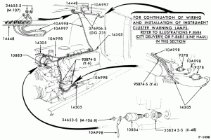 ENGINE WARNING SYSTEM-Engine warning system-oil pressure and water temperature (engine compartment)- - Page B